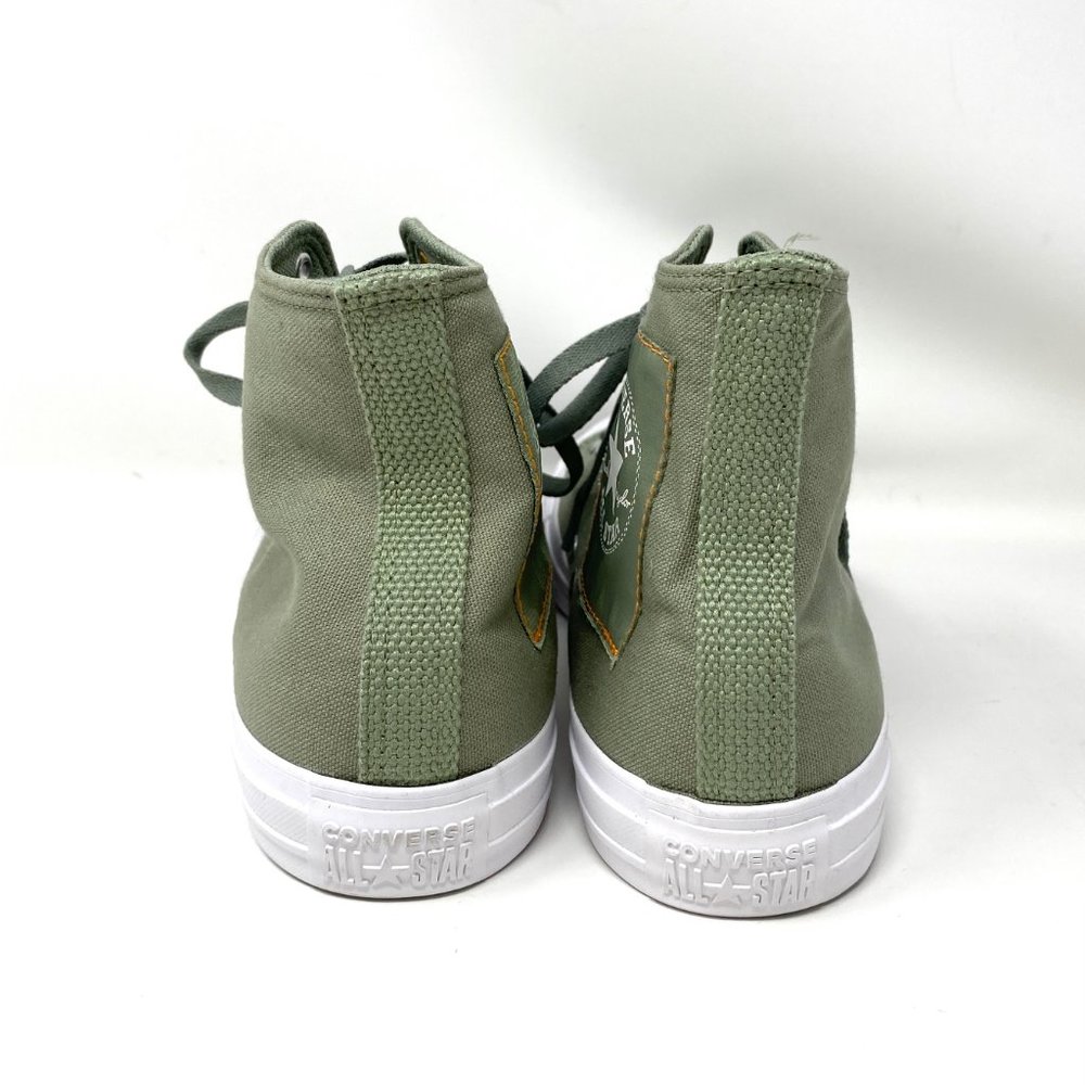 Converse Men's Size 165052C CHUCK TAYLOR AS Green Canvas High Top Logo Sneakers - Picture 7 of 9